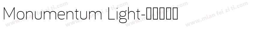 Monumentum Light字体转换